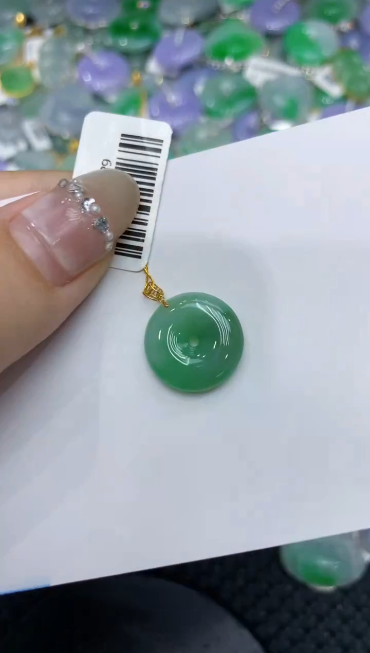 【闪购商品】翡翠颈饰18K金镶嵌222222222