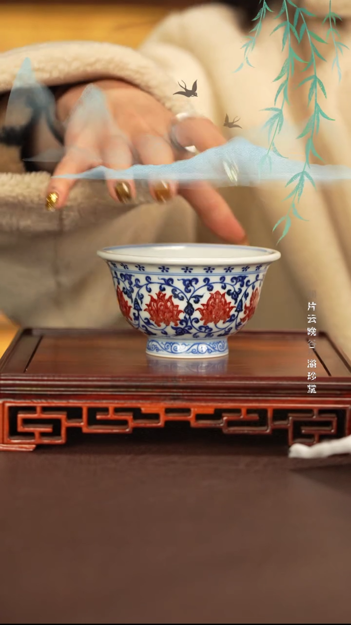 【闪购商品】杯子永明尚玩景德镇手工手绘陶瓷