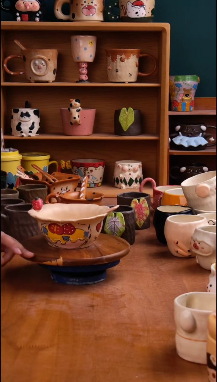 摆件陶景德镇原创手工陶瓷