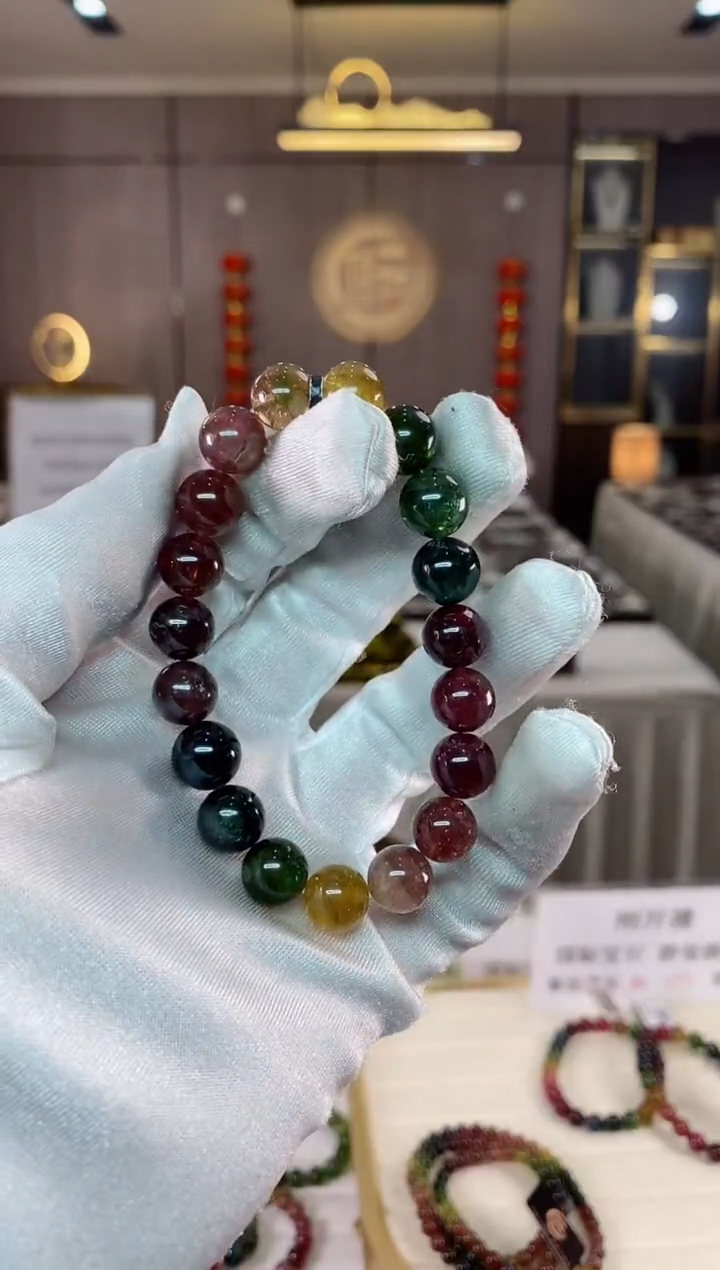 【闪购商品】碧玺单圈手串10mm+未镶嵌（多样性发一条）xion