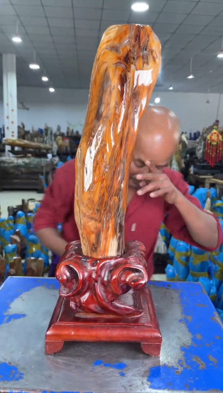 【闪购商品】硅化玉摆件未镶嵌16