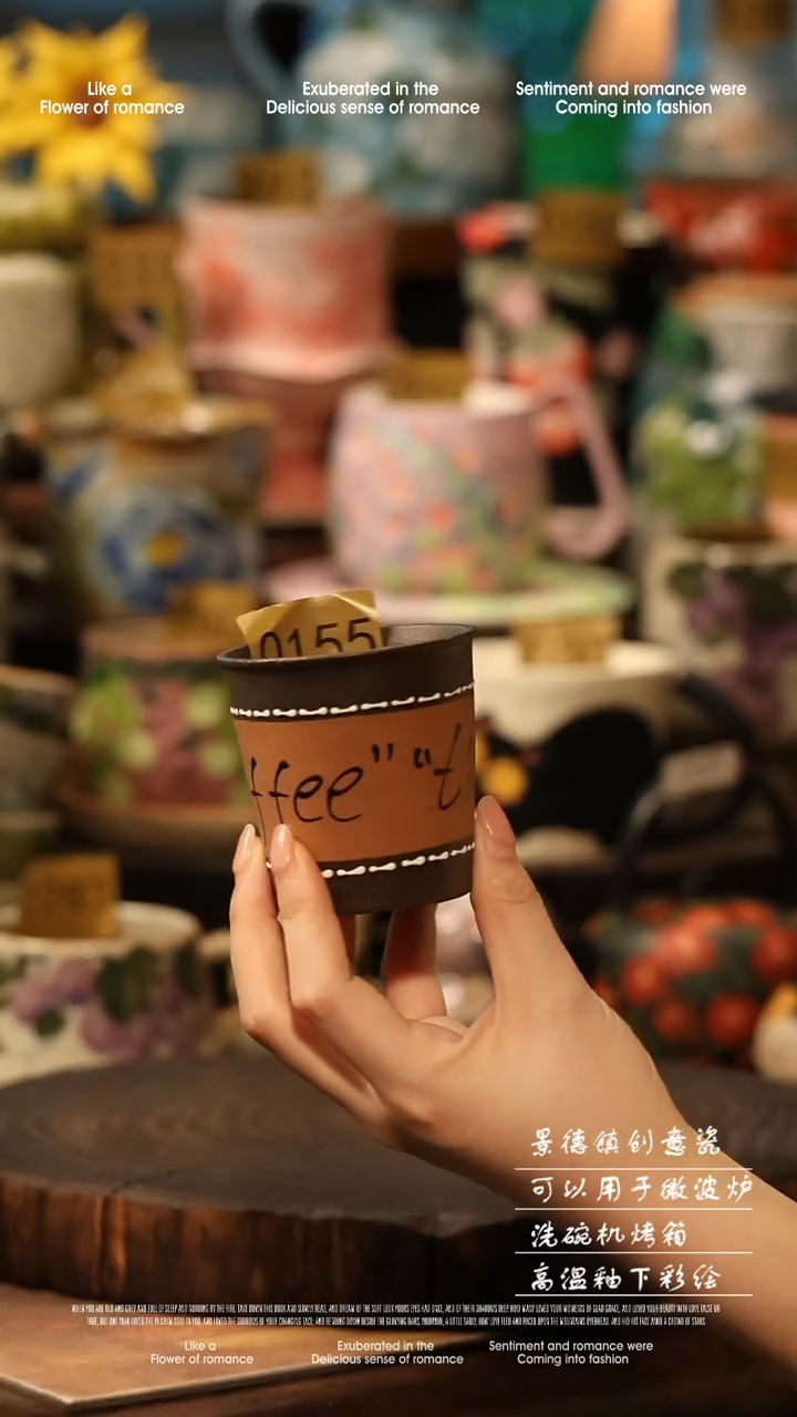 陶瓷景德镇高温釉下彩手工手绘款式@A115@