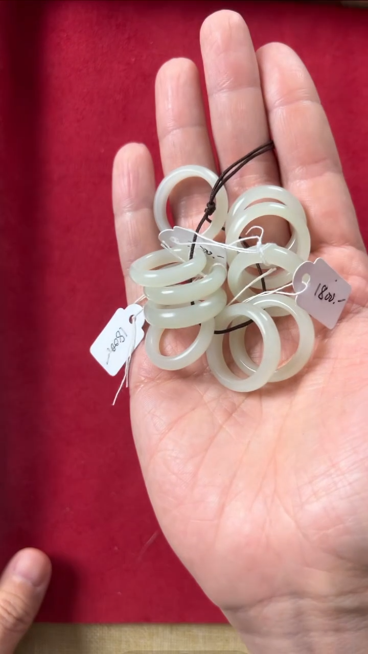 【闪购商品】和田玉戒圈未镶嵌展示链接