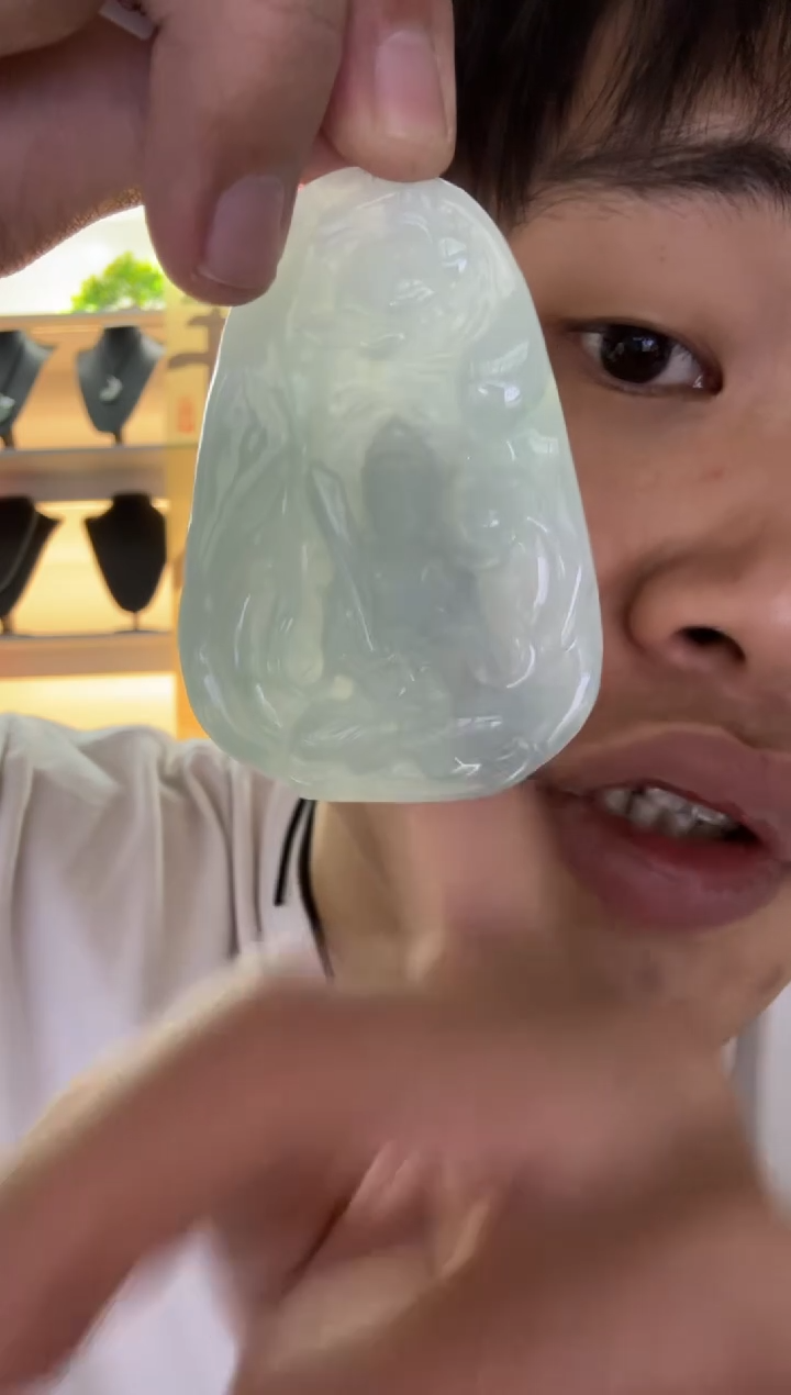 【闪购商品】翡翠颈饰未镶嵌天然翡翠A货孤品一件