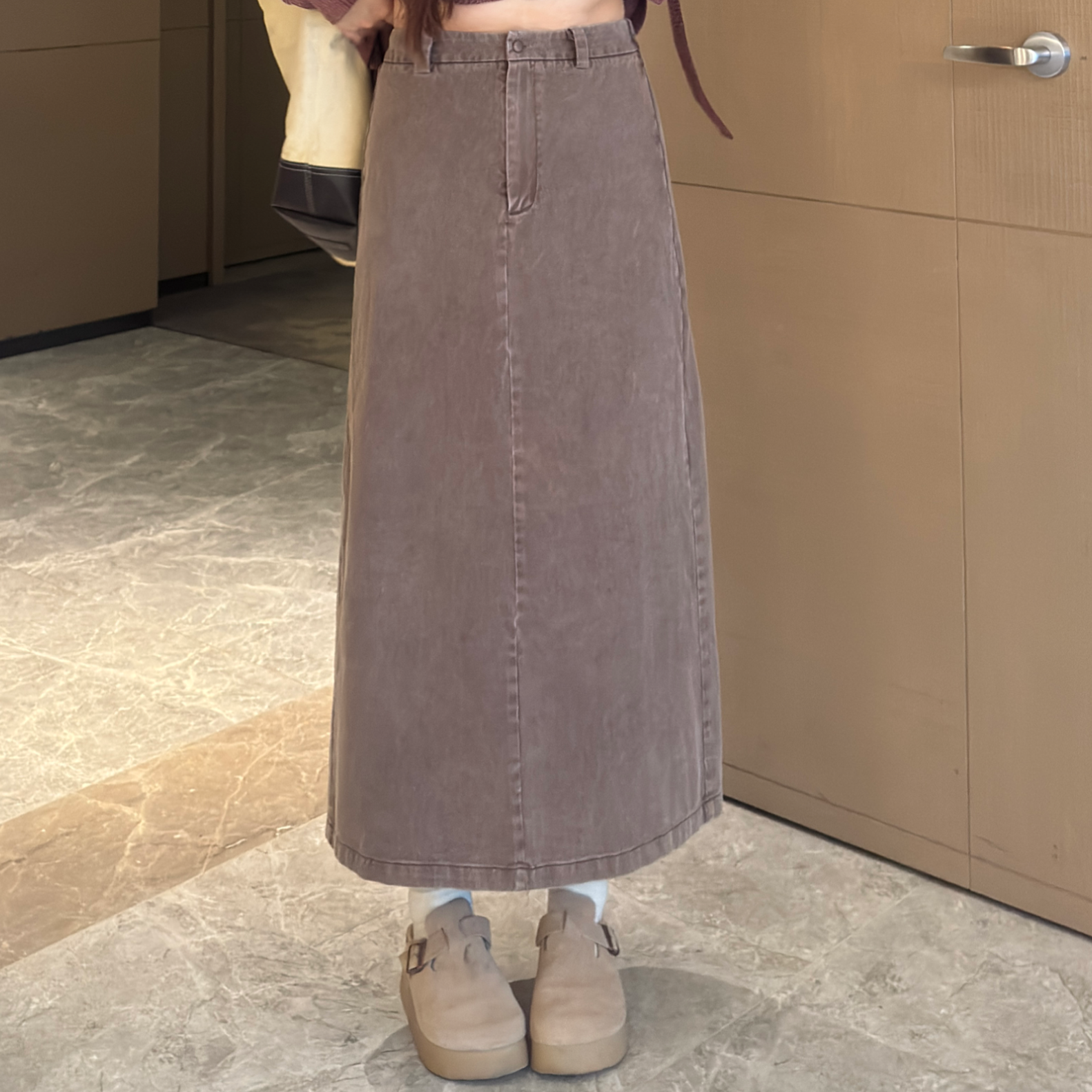 盈盈&南岛风大码女装显瘦a字半身裙春秋胖mm宽松牛仔裙ZYY1508