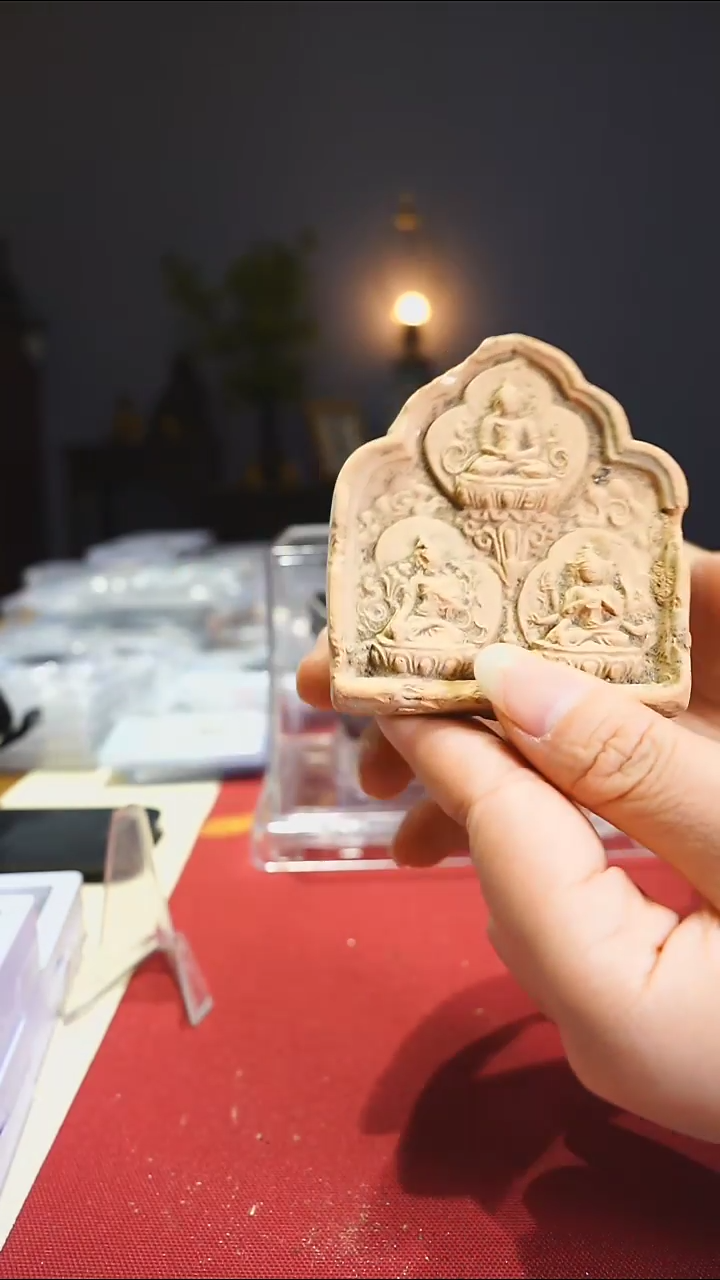 【闪购商品】金属老随身佛擦擦(陶土）2043