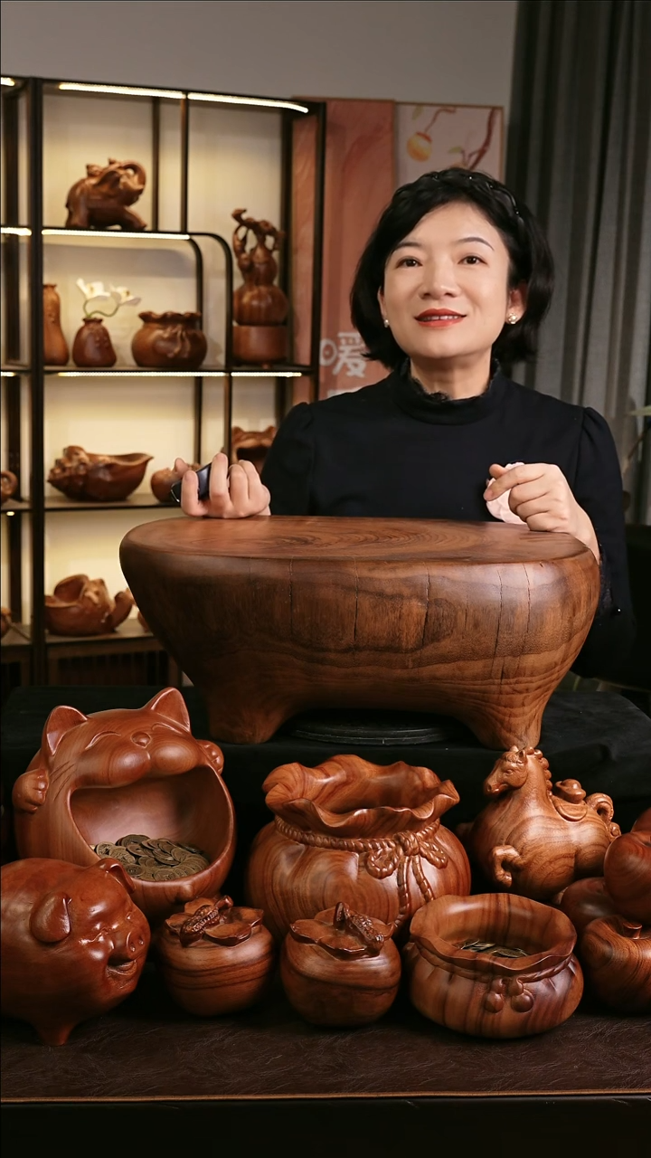 木四足小茶台尺寸：长51宽39.5高20cm