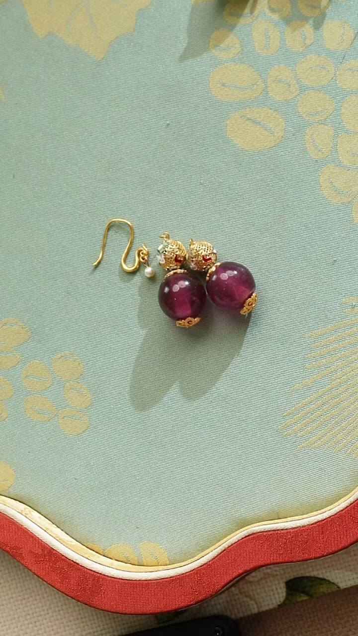 合金琉璃合金锡合金l****i琉璃珠耳坠