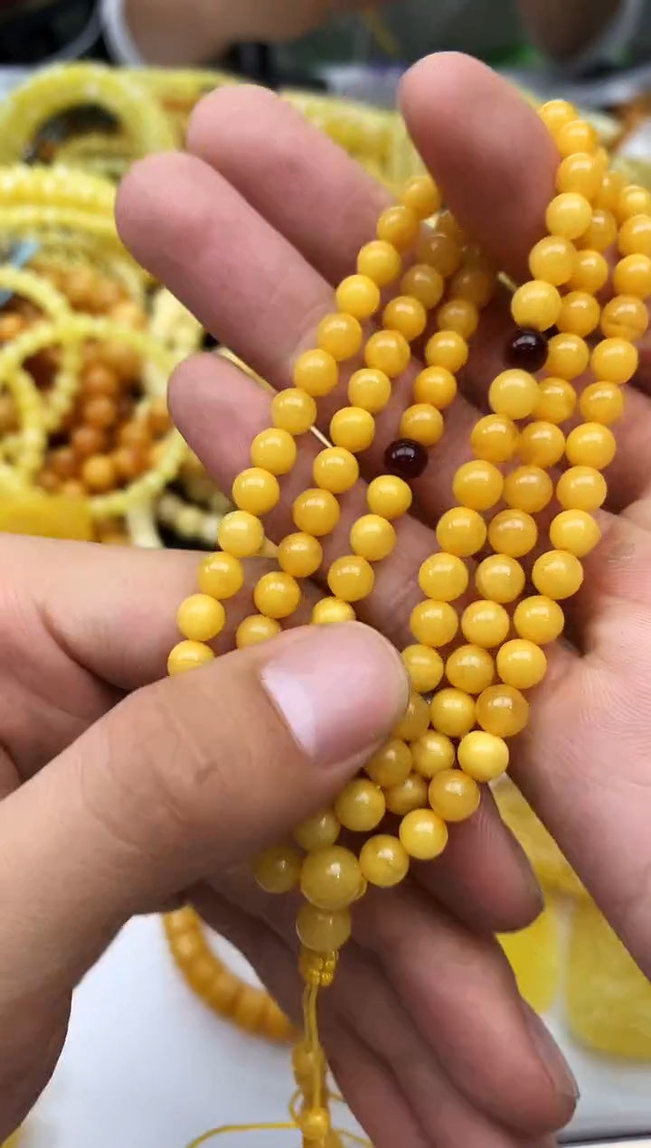 裸石蜜蜡未镶嵌链子