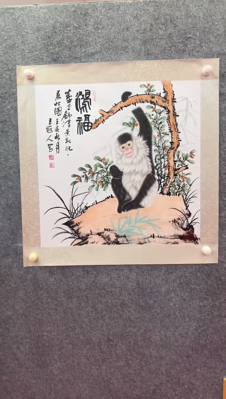 【闪购商品】绘画王冠人-4平尺-国画