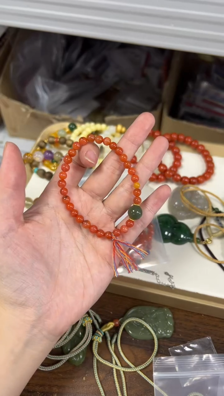 未镶嵌手链南红玛瑙孤品南红玛瑙设计款手链[305]