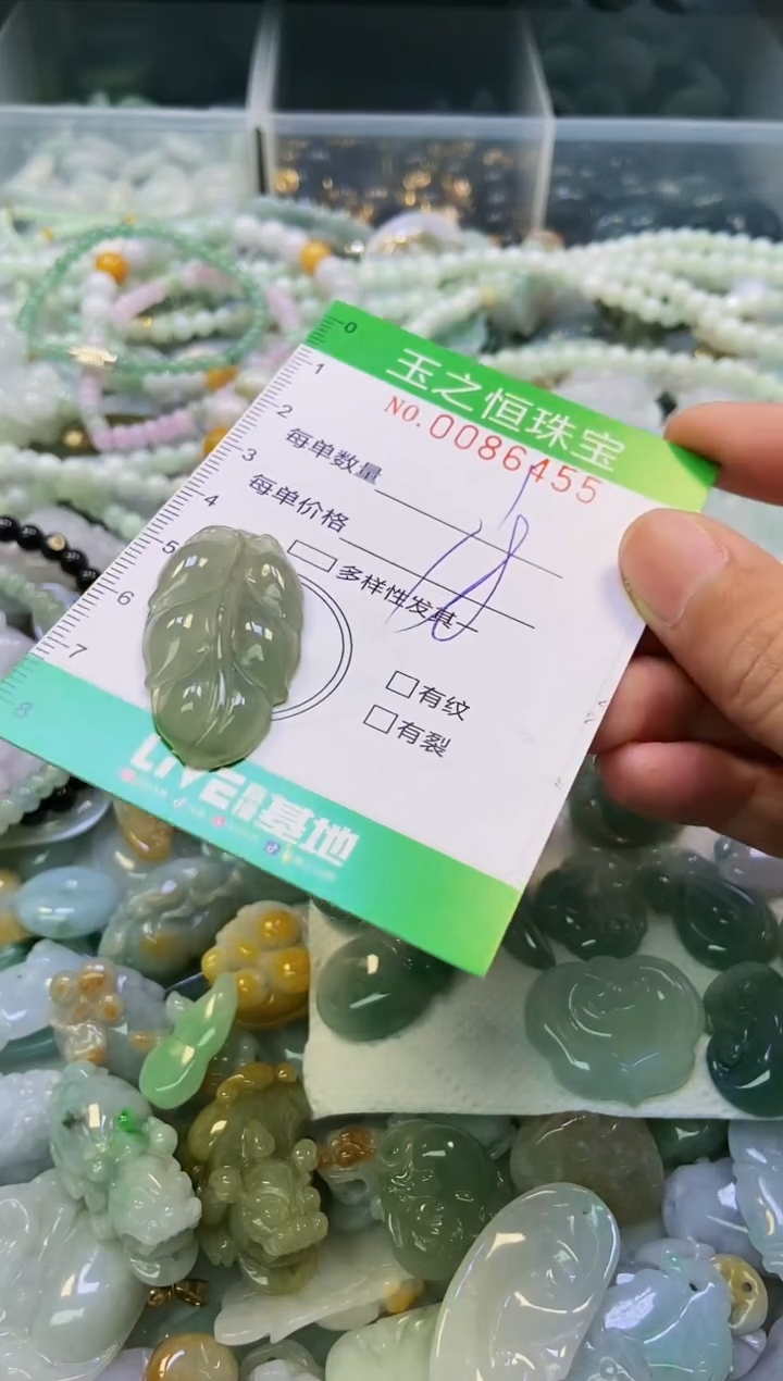 翡翠未镶嵌颈饰闪购0086455