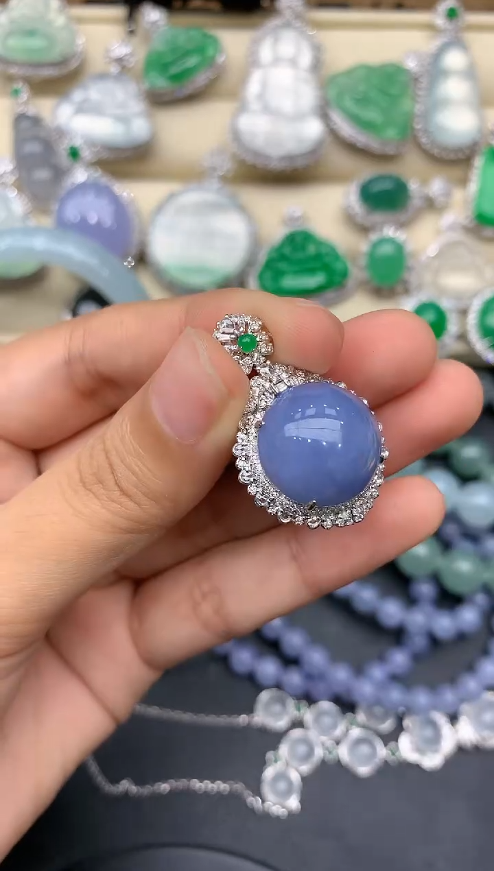 【闪购商品】翡翠颈饰18K金镶嵌341-中国好珍宝