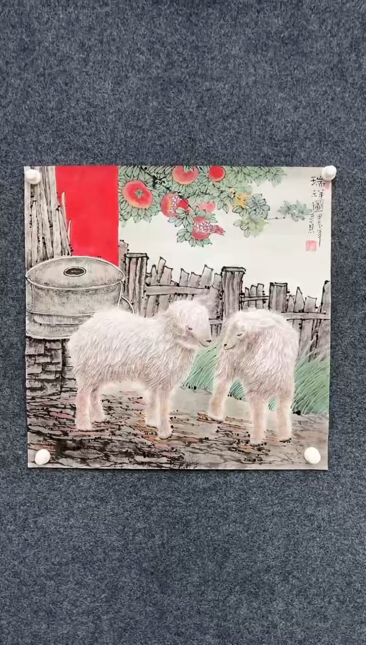 【闪购商品】国画1.29-艺术-郑志宗卢浮宫原作-87