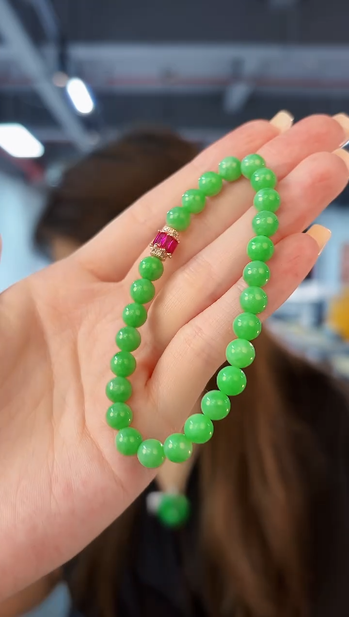 未镶嵌手串翡翠 缅料A货/支持复检/一件