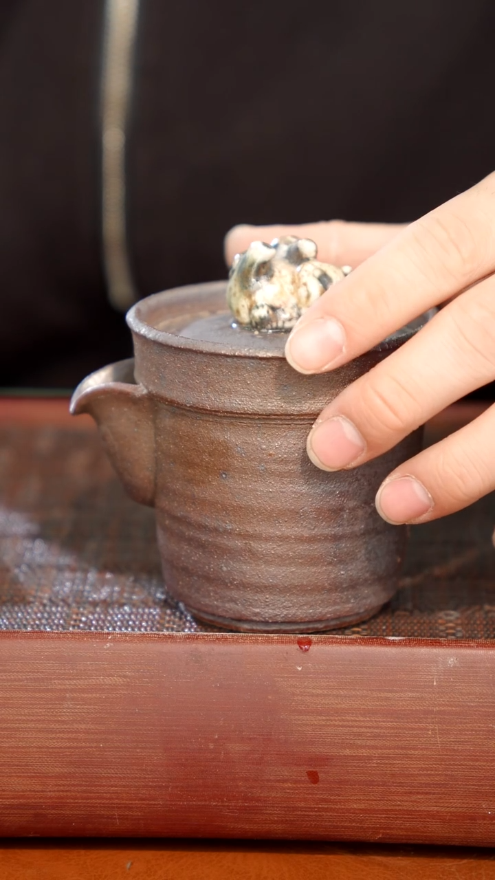 陶瓷奢瓷/瑞寅柴烧茶器（宝瓶）104微瑕