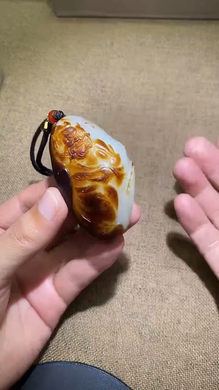 颈饰未镶嵌和田玉面**长A7