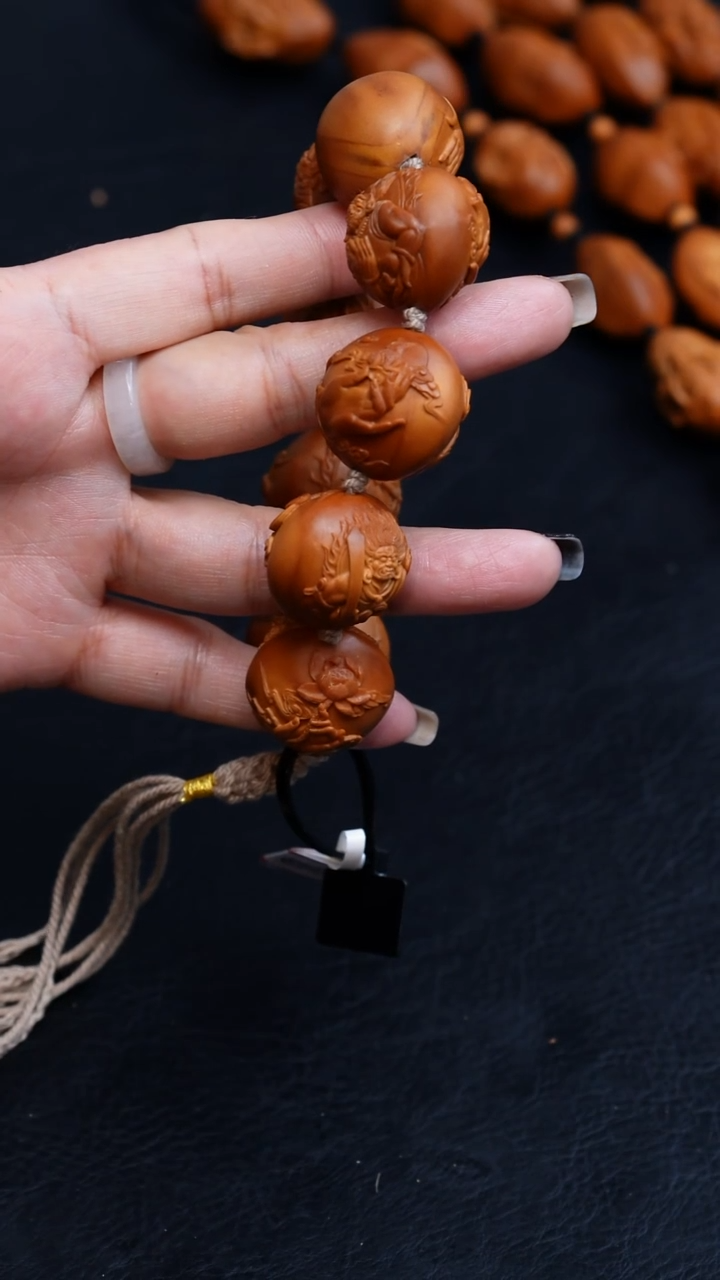 【闪购商品】橄榄核手串/手链24正圆佛手群仙会