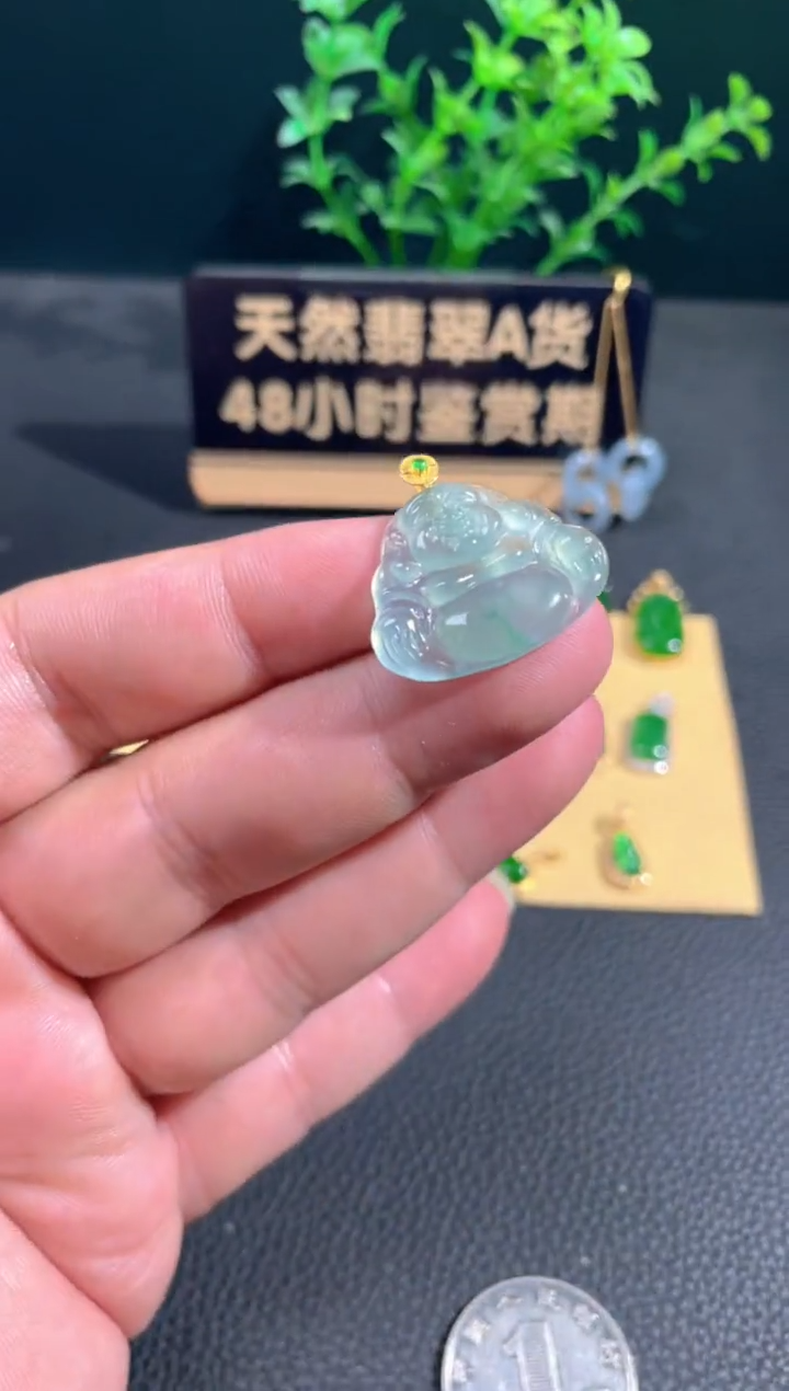 【闪购商品】翡翠颈饰18K金镶嵌翡翠