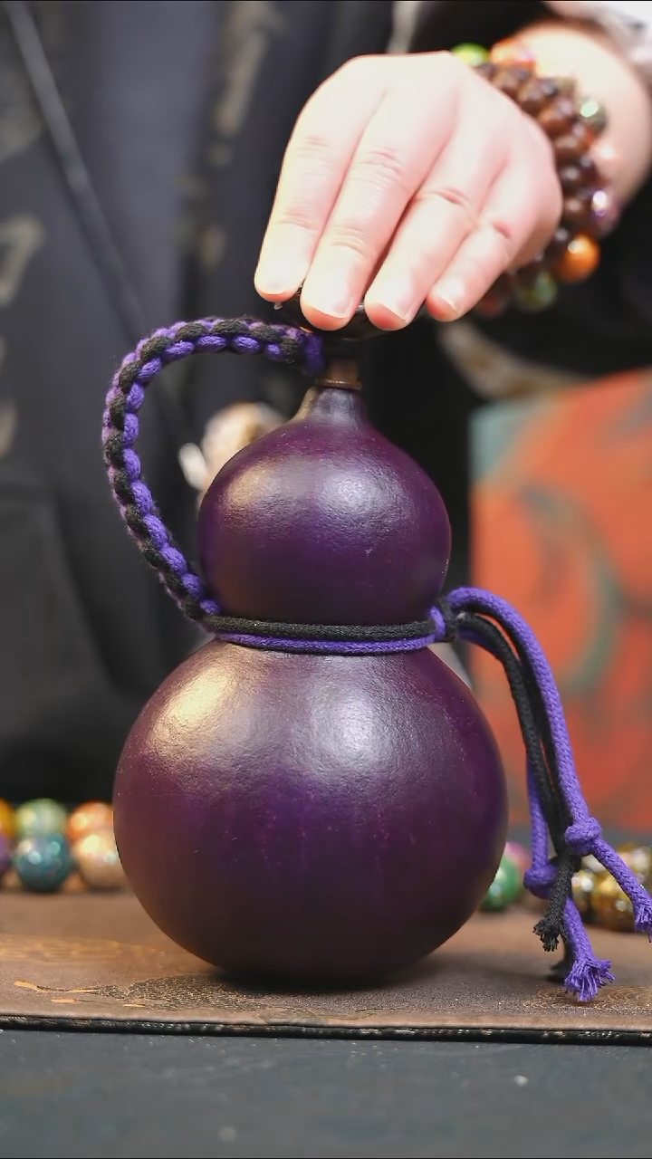 【闪购商品】YF155大漆酒葫芦不包手串及旋转底座