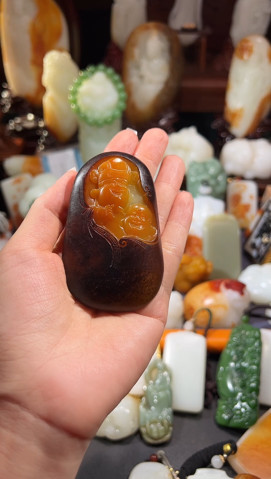 未镶嵌和田玉摆件精品