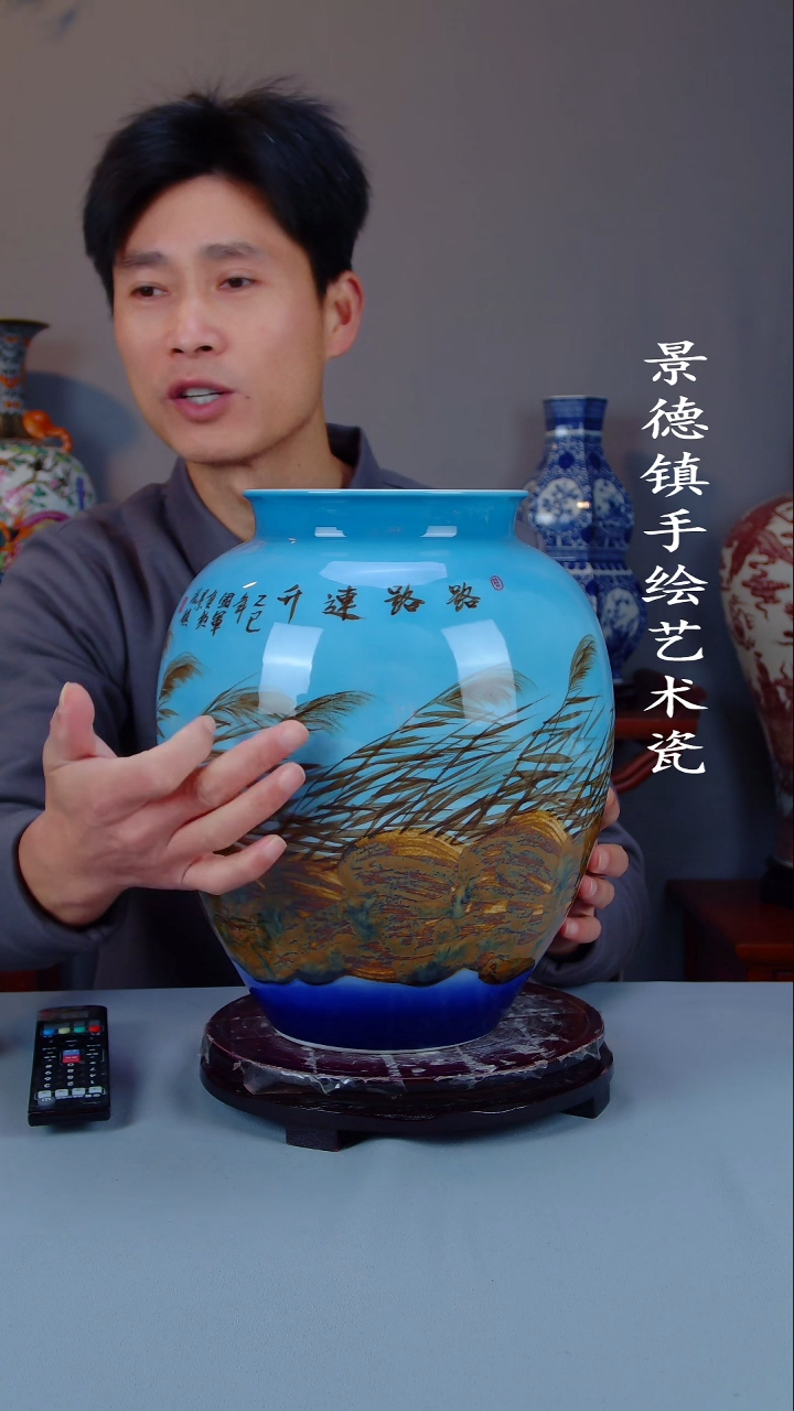 摆件陶瓷景德镇手工手绘陶瓷摆件20