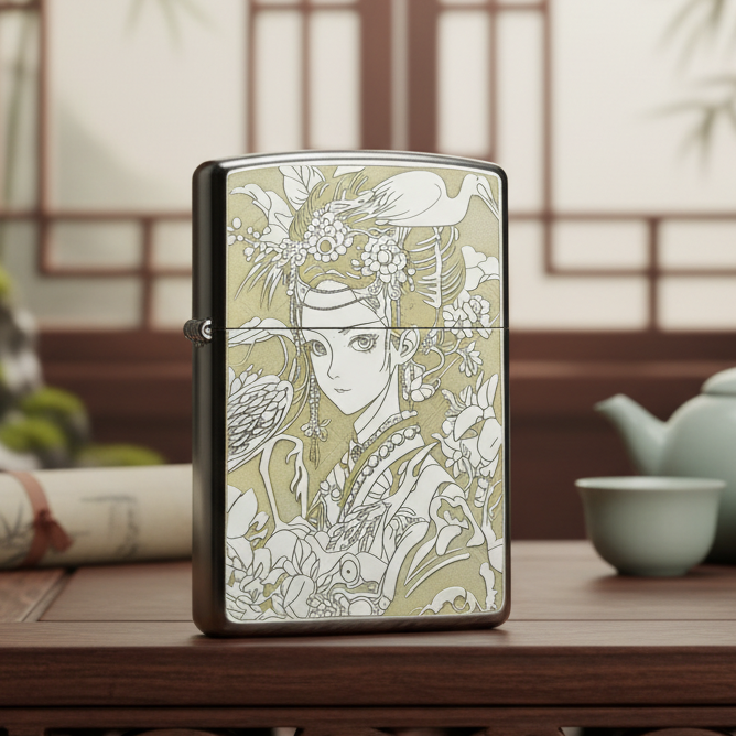 白镍版刀马旦砂轮打火机【全新机无煤-油】