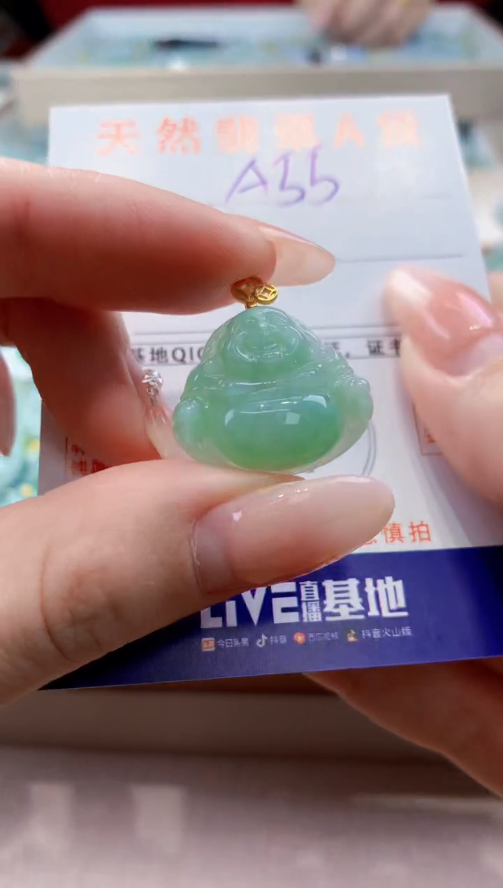 颈饰未镶嵌翡翠天然缅甸a货翡翠
