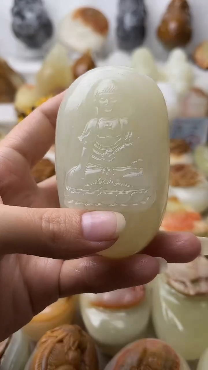 石材古青石棉纹正常不退换大日如来