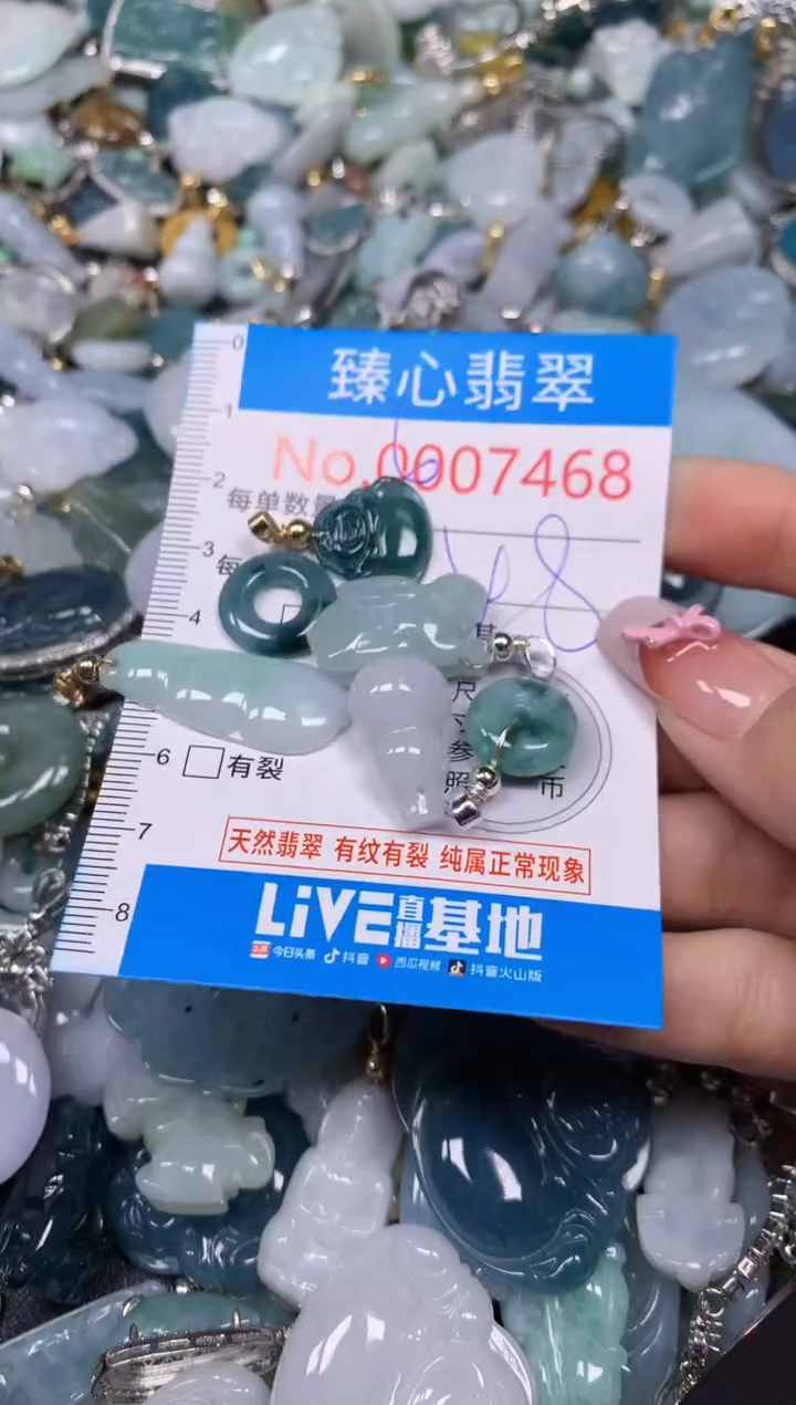 【闪购商品】翡翠颈饰未镶嵌含绳0007468