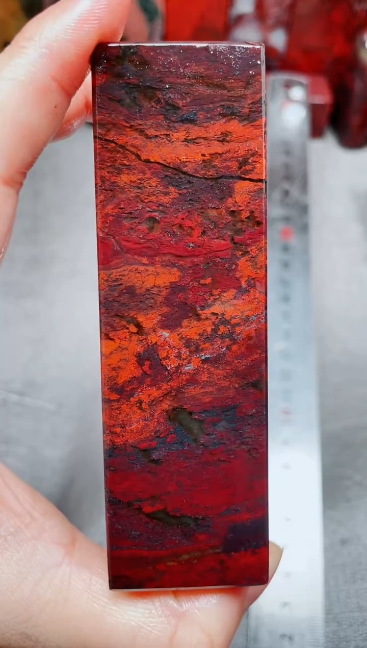 桂林鸡血玉素章3.0左右17