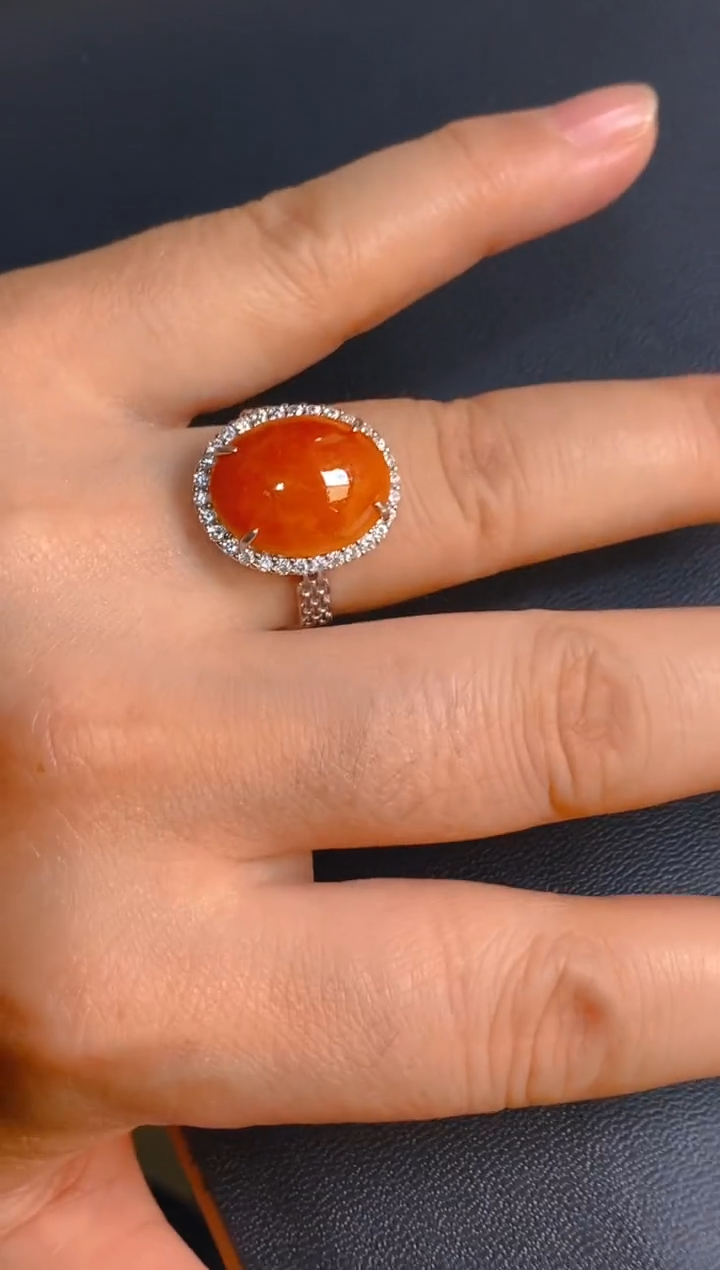 【闪购商品】翡翠耳饰银S925镶嵌天然A货翡翠1