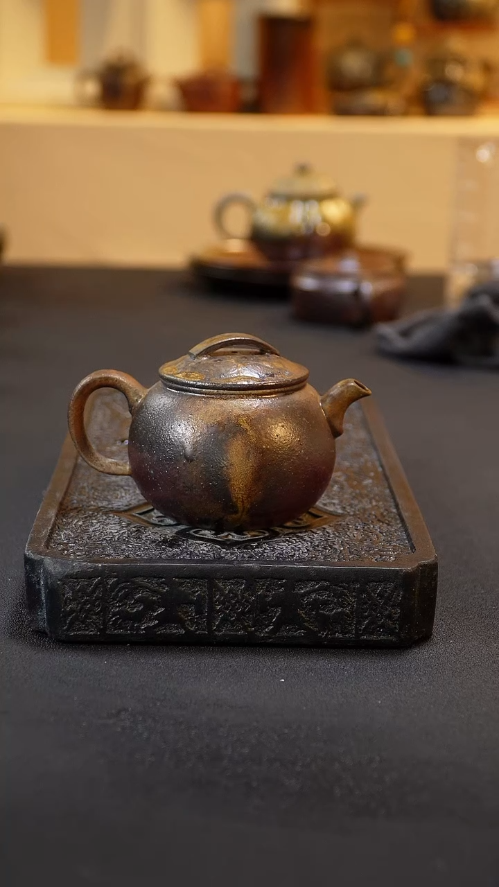 紫砂柴烧纯自然柴烧