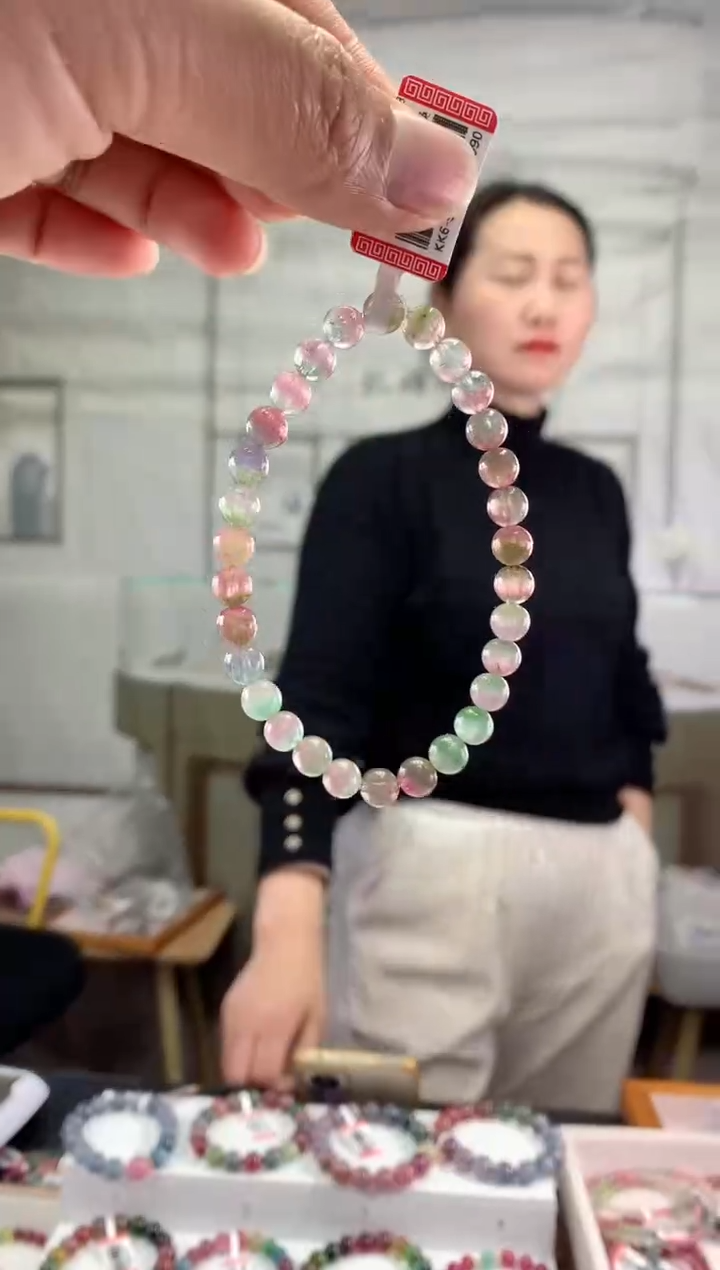 【闪购商品】碧玺手串未镶嵌多样性发一条