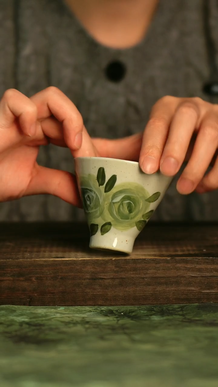 釉下彩手工手绘瓷器青诗集手工手绘瓷器
