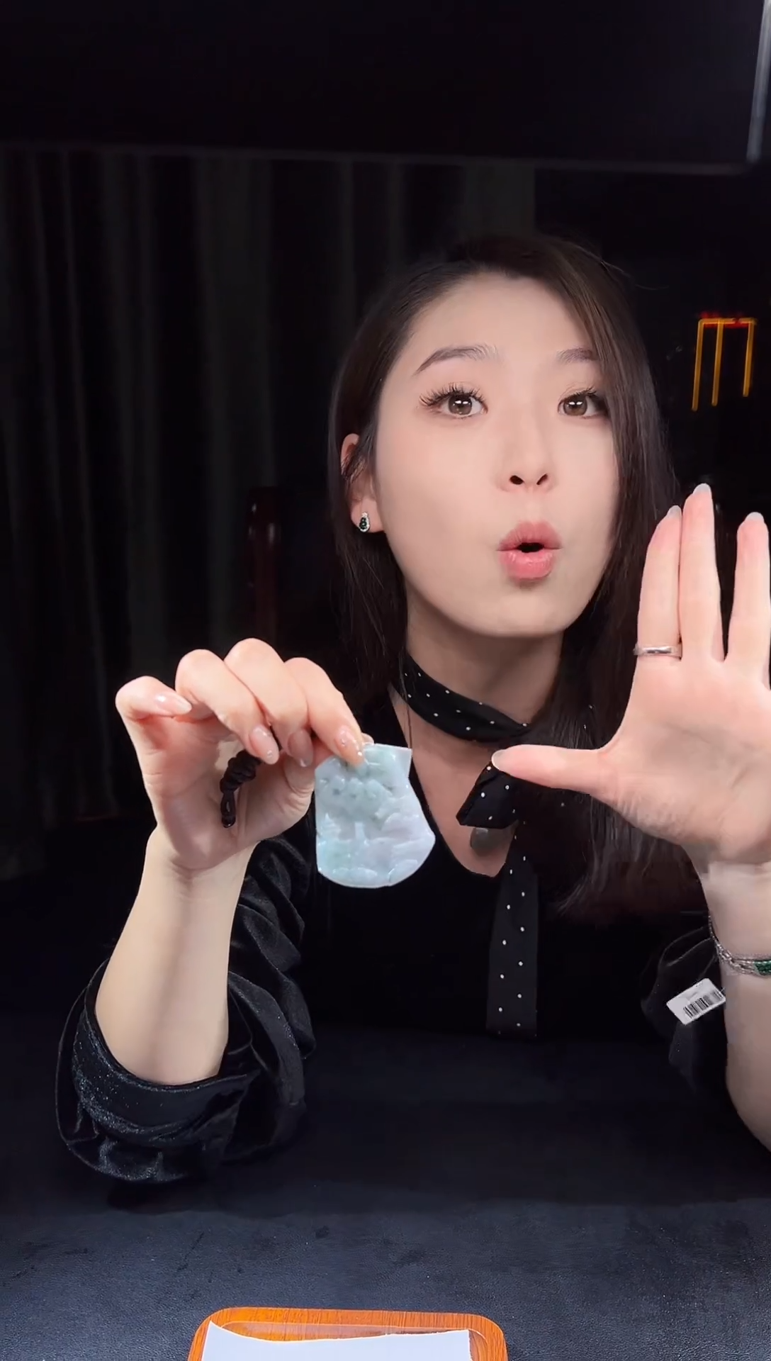 【闪购商品】翡翠颈饰未镶嵌天然A货翡翠（多样性发）山水牌11709