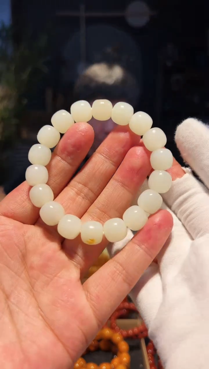 手串未镶嵌和田玉12+单圈