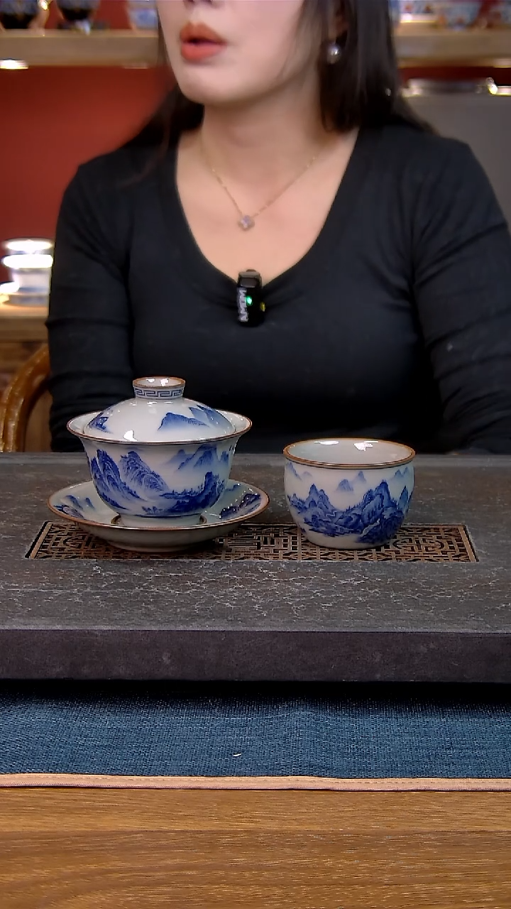 简装家用款2件套 老陶泥开片纹陶瓷茶具