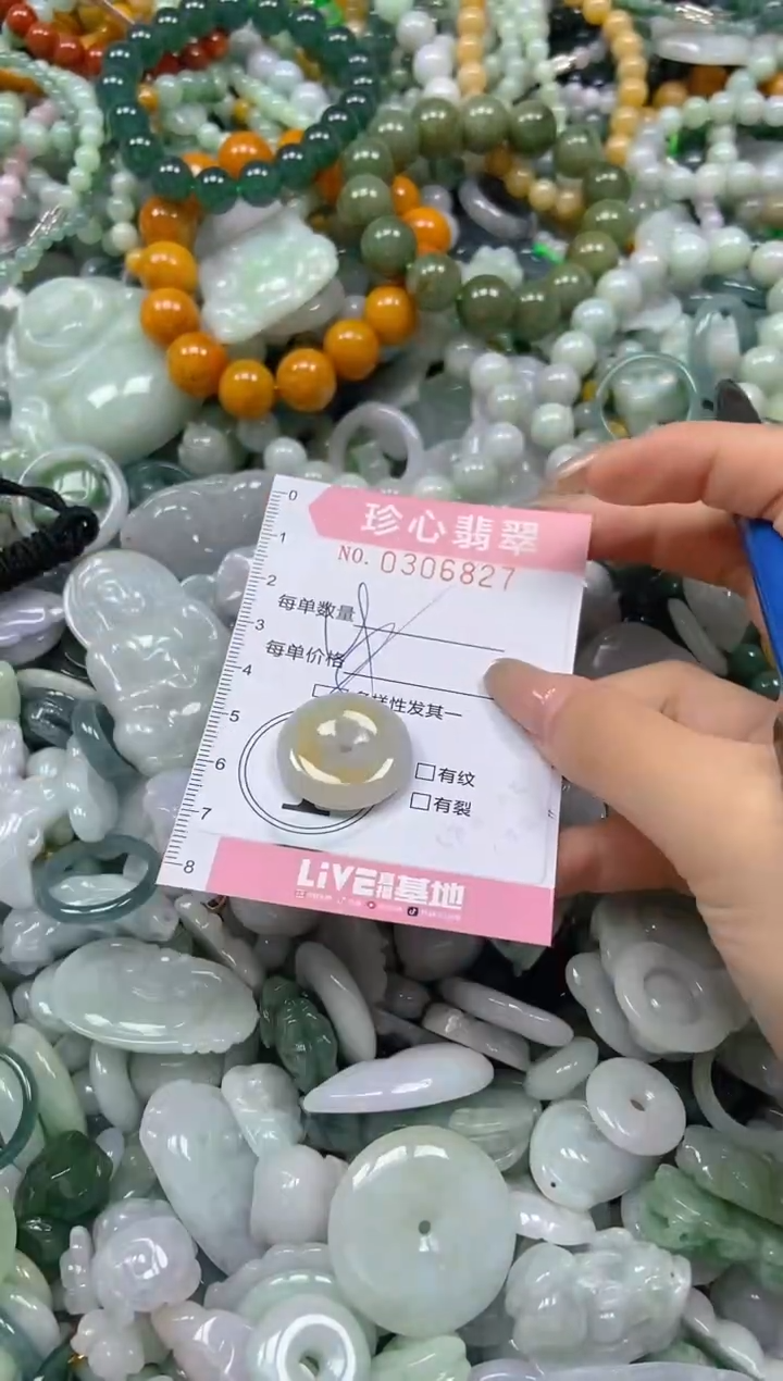 翡翠未镶嵌颈饰闪购0306827