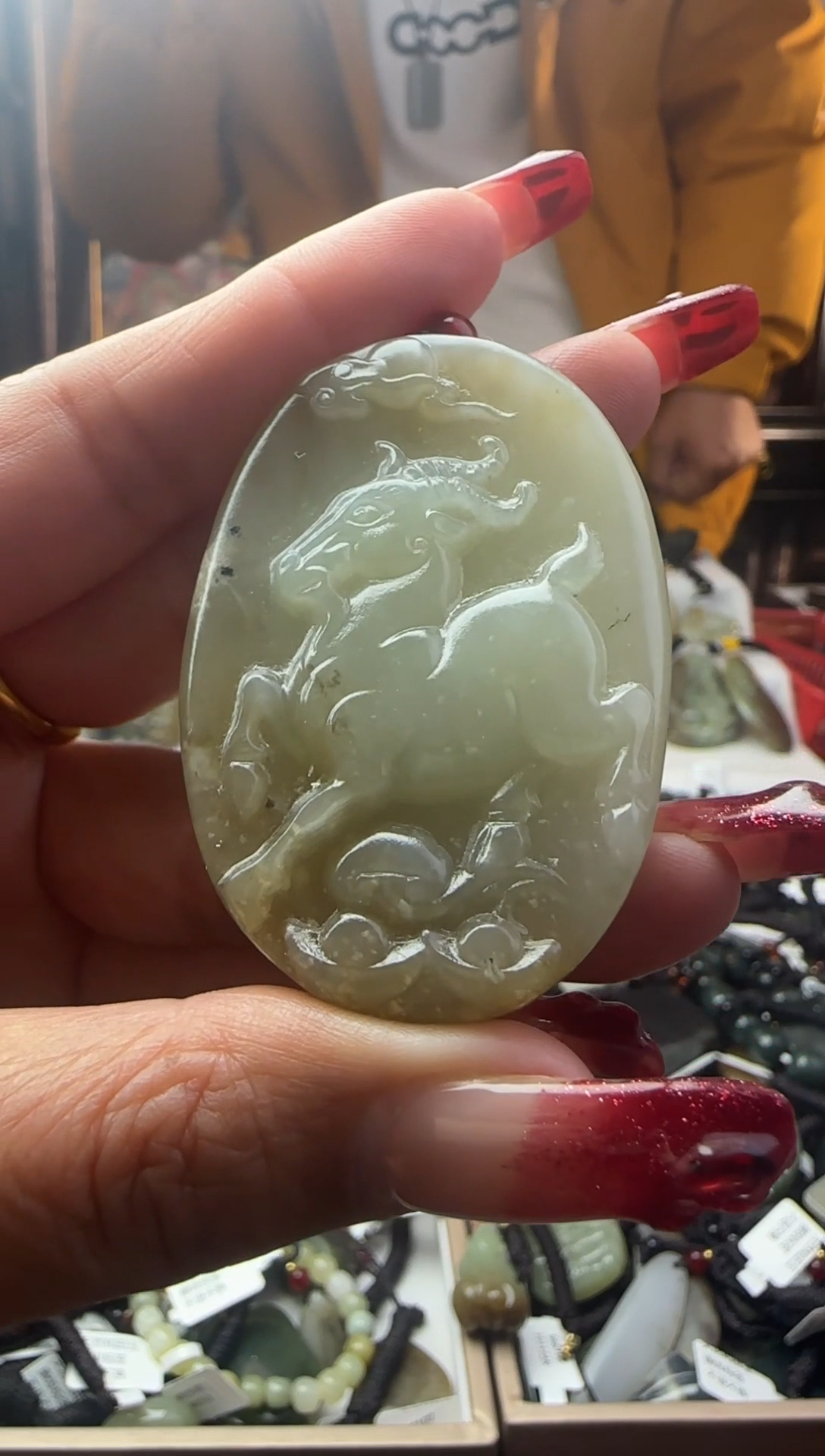 颈饰未镶嵌和田玉387345344