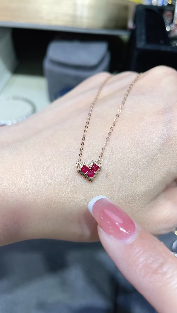 【闪购商品】红宝石项链18K金镶嵌·