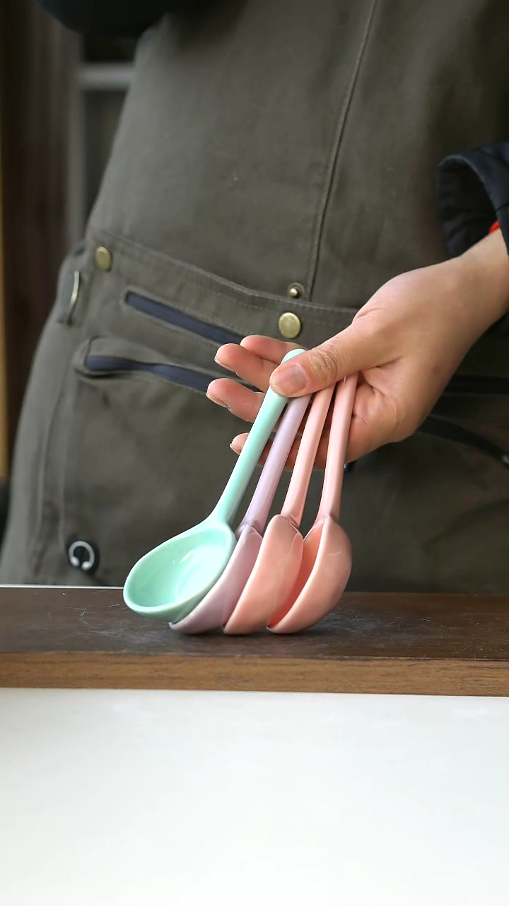 【闪购商品】玻璃4只装勺子陶瓷255@4-2@