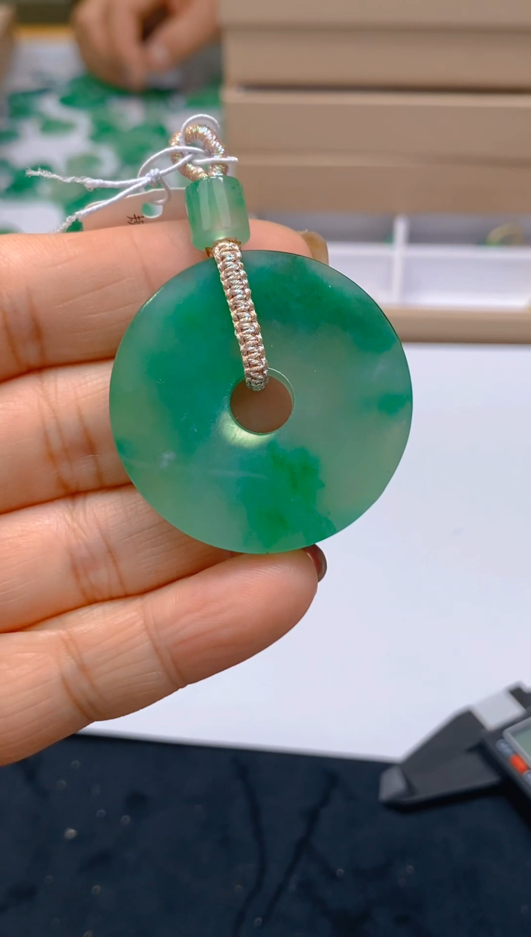 【闪购商品】石英质玉颈饰未镶嵌天然冰美人非洲翠036