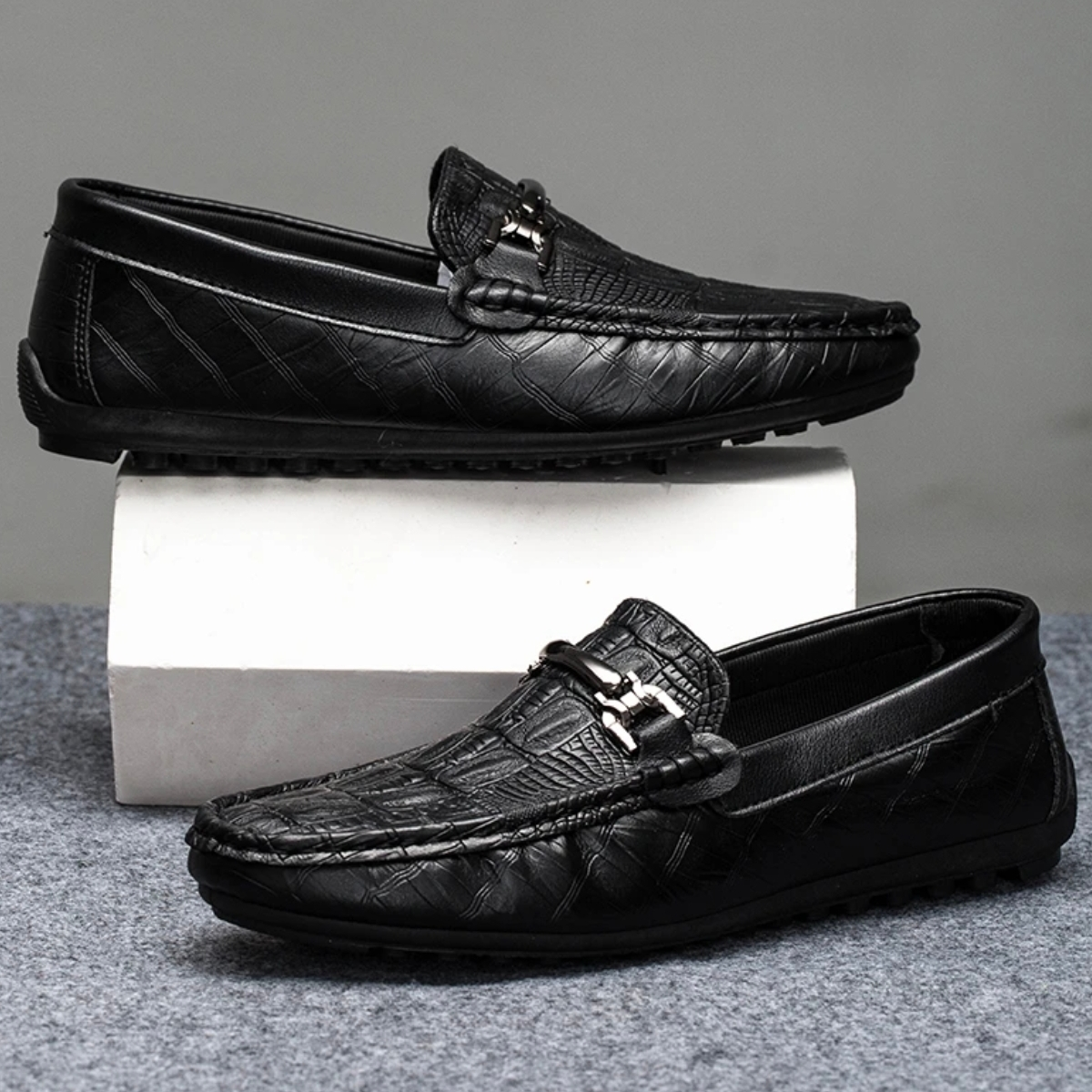 2025男士低帮一脚蹬通勤风潮流风豆豆鞋时尚休闲鞋商务鞋子