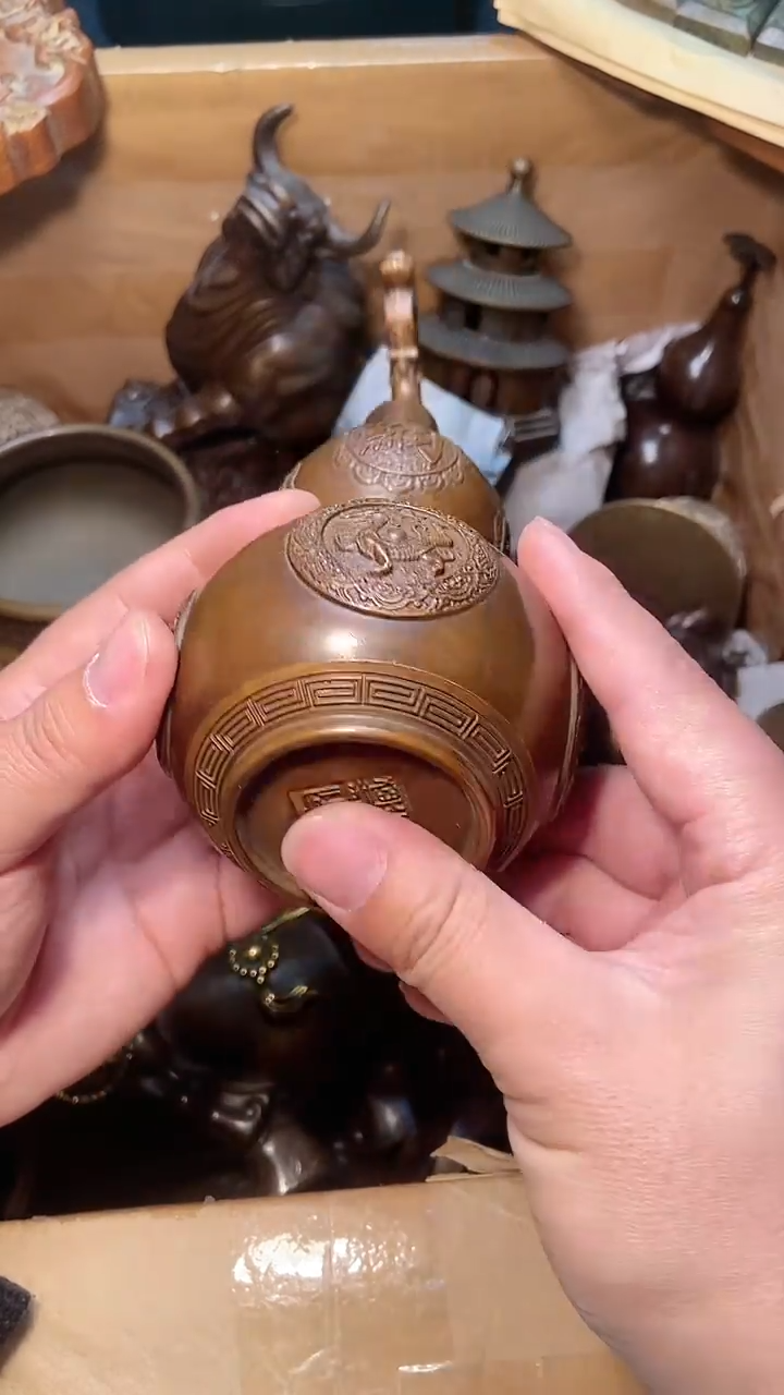 【闪购商品】18铜器客户铜炉铜器摆件