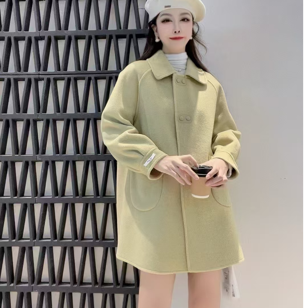 96062 新款女士翻领双面时尚大衣 三楼