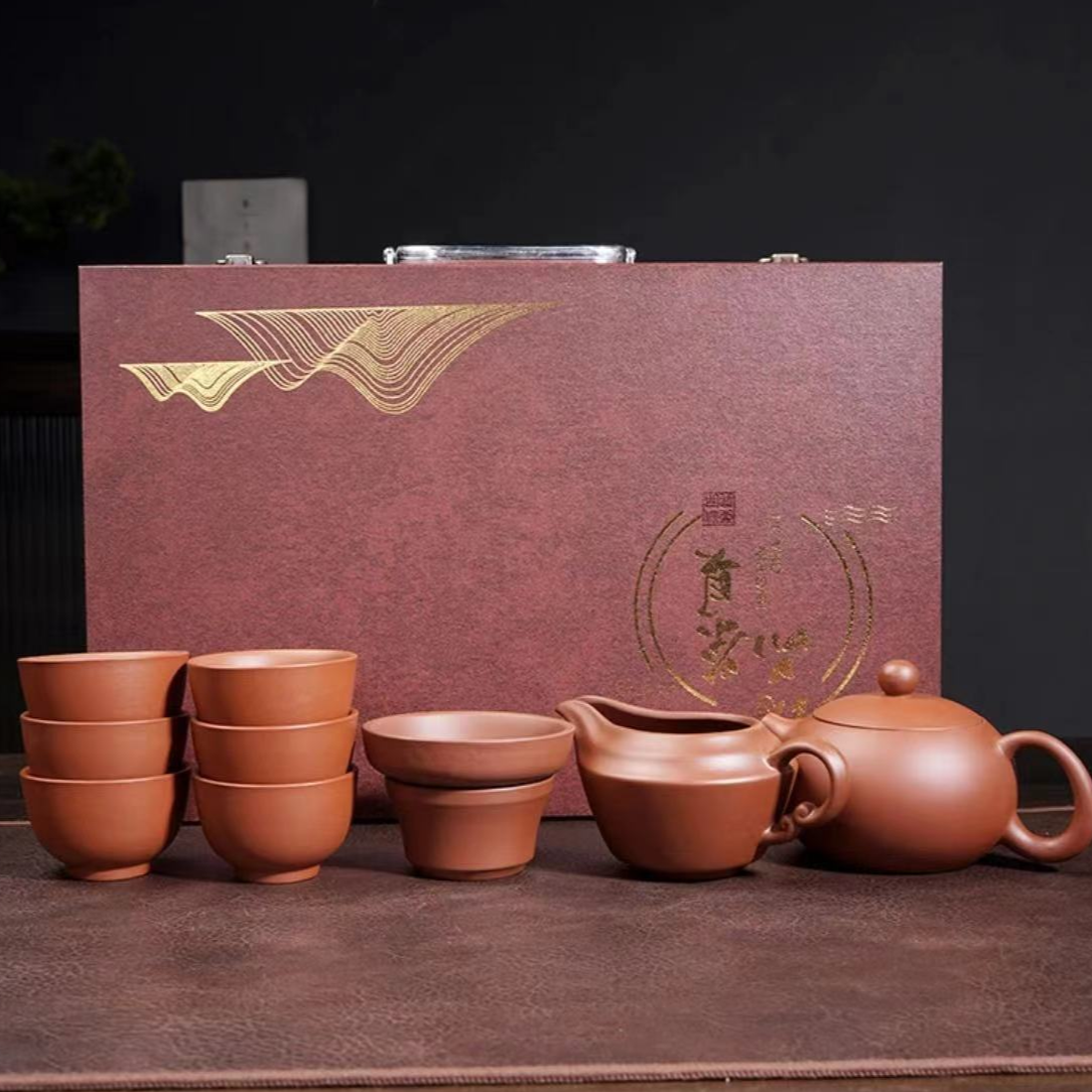 朱泥大红袍套装礼盒装