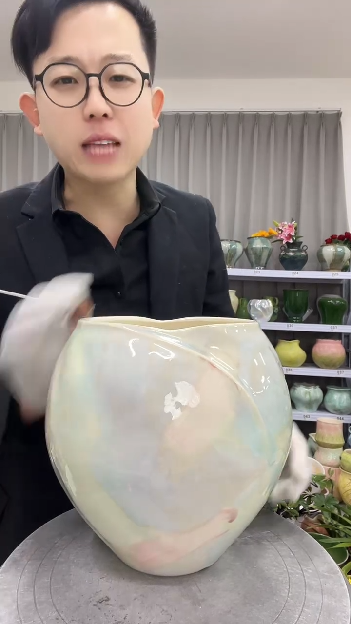 12.4陶瓷花盆直播链接高.   22  口16