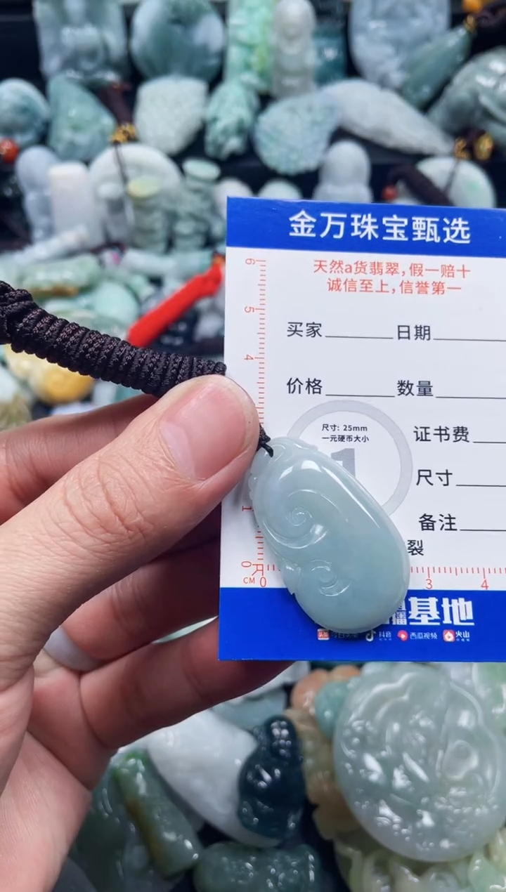 翡翠未镶嵌颈饰天然翡翠a货
