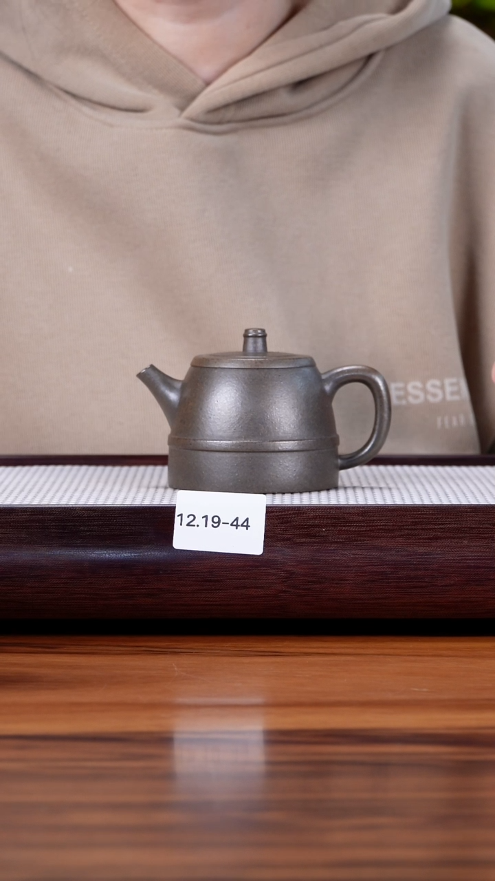 茶壶紫砂12.19-44黄金段 还原烧 腰线巨轮170